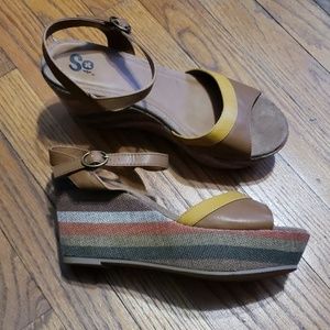 SO Multicolored Wedge sandal-size 8.5